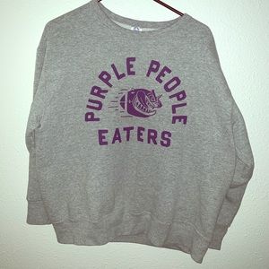 Purple People Eaters funny unique crewneck